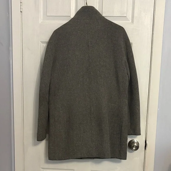 J. Crew High-Neck Funnel Neck Wool Coat - Picture 7 of 8